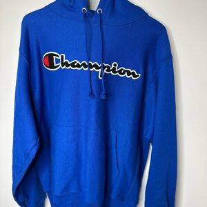 Champion Men's Blue Hoodie